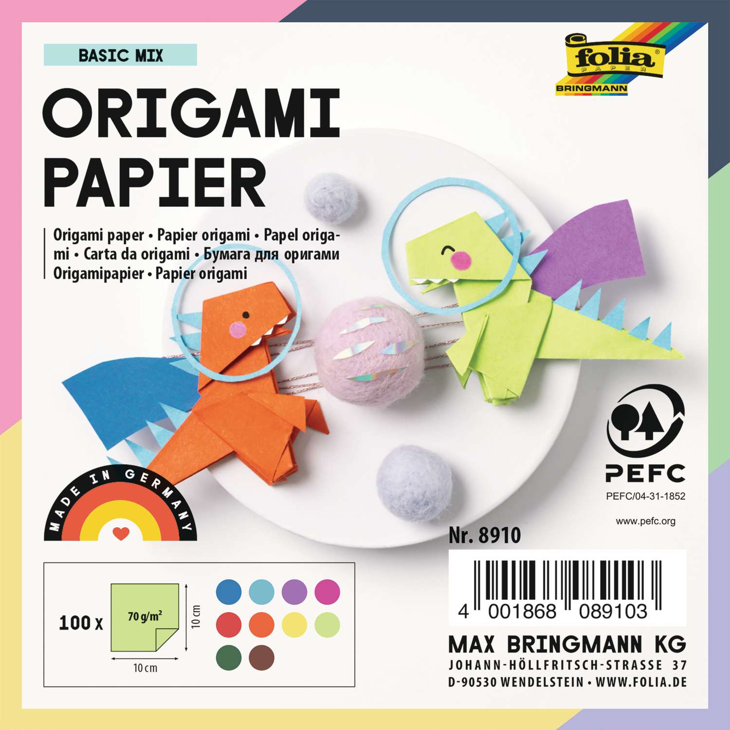 folia® Origami Paper — packs of 100 sheets 50,000+ Art